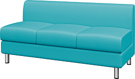 Секция трехместная Домино экокожа Ecotex 3005