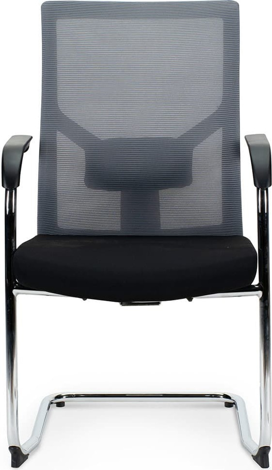 Кресло посетителя Сильвия black/gray CF