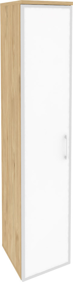 Шкаф высокий узкий левый Onix O.SU-1.10R(L) white