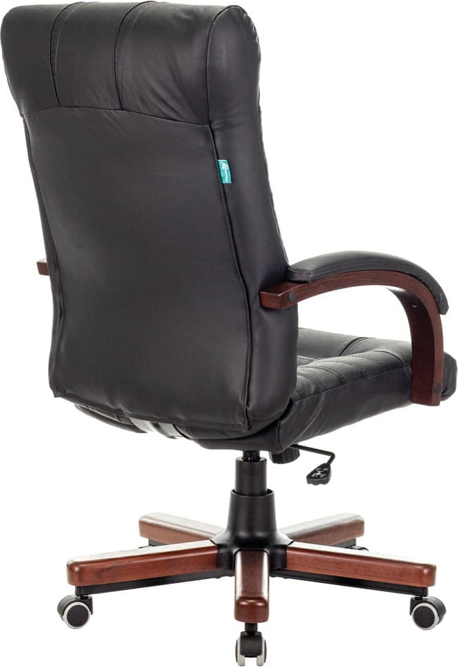 Кресло руководителя Бюрократ KB-10 WALNUT Кожа