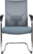 Кресло посетителя Сильвия white/gray CF