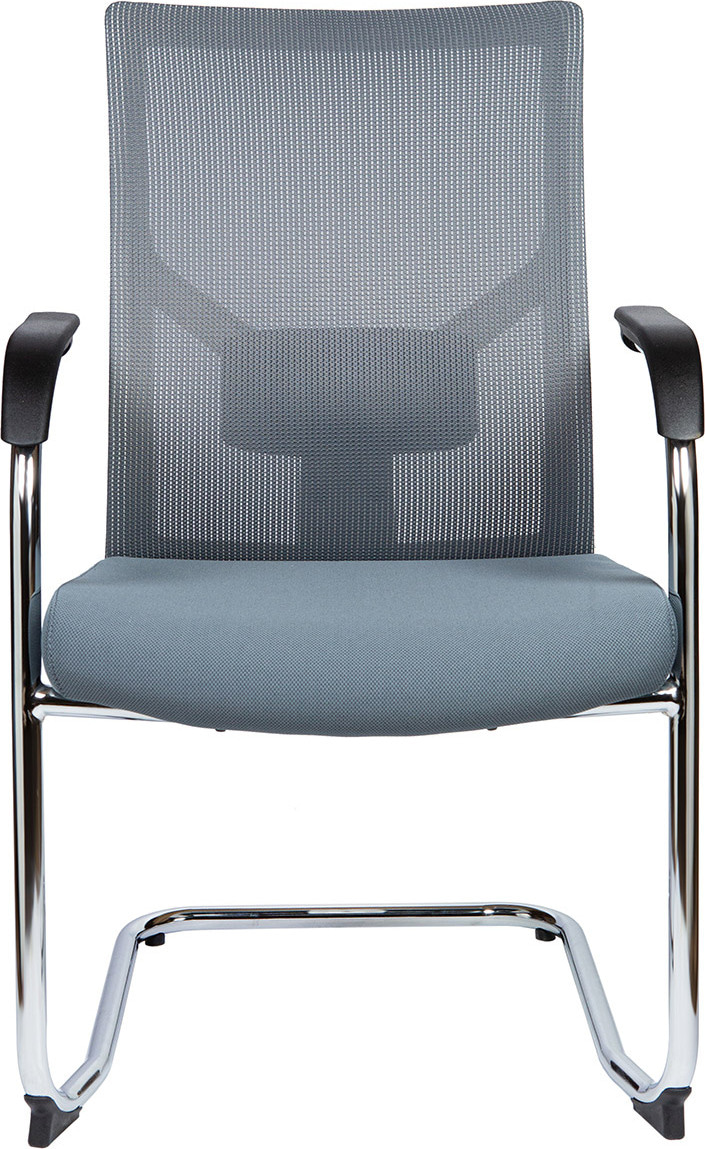 Кресло посетителя Сильвия white/gray CF