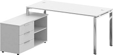 Стол руководителя левый Metal System Direct БГ.СРТ-4.7 Л