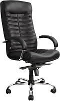 Кресло руководителя Bels Orion Steel Chrome SPA Кожа черная