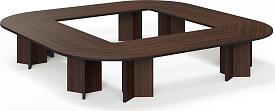 Стол для переговоров Legno 416x416 Орех Стол для переговоров Legno 416x416 Орех