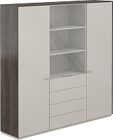 Шкаф комбинированный Atlas NZ-0313+NZ-0322+NZ-0313.BT.GS Брэнсон трюфель/Грей стоун Шкаф комбинированный Atlas NZ-0313+NZ-0322+NZ-0313.BT.GS Брэнсон трюфель/Грей стоун