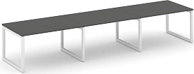 Стол переговорный Style Project SN-5O.SPRG-024.3 Антрацит / Белый Стол переговорный Style Project SN-5O.SPRG-024.3 Антрацит / Белый