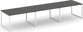 Стол переговорный Style Project SN-4O.SPRG-024.3 Антрацит / Белый Стол переговорный Style Project SN-4O.SPRG-024.3 Антрацит / Белый