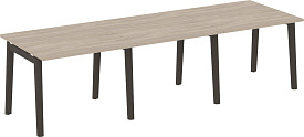 Стол переговорный Onix Wood OW.PRG-3.1 Дуб Аттик/Дуб темный Стол переговорный Onix Wood OW.PRG-3.1 Дуб Аттик/Дуб темный
