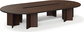 Стол для переговоров Legno 416x216 Орех Стол для переговоров Legno 416x216 Орех