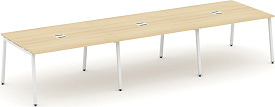 Стол переговорный Style Project SN-4A.SPRG-054 Акация Лорка / Белый Стол переговорный Style Project SN-4A.SPRG-054 Акация Лорка / Белый