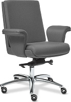 Кресло руководителя Multi-office Split Chrome B ткань Ткань рогожка серая Кресло руководителя Multi-office Split Chrome B ткань Ткань рогожка серая