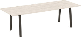 Стол переговорный Onix Wood Direct OW.PRG-25 Денвер светлый/Дуб темный Стол переговорный Onix Wood Direct OW.PRG-25 Денвер светлый/Дуб темный
