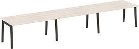 Стол переговорный Onix Wood OW.PRG-3.4 Денвер светлый/Дуб темный Стол переговорный Onix Wood OW.PRG-3.4 Денвер светлый/Дуб темный