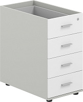 Тумба приставная без топа Sigma (метабокс) SG.522.SH.WH.M Серый бархат / Белый Тумба приставная без топа Sigma (метабокс) SG.522.SH.WH.M Серый бархат / Белый