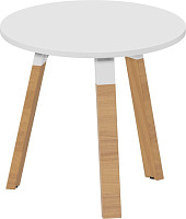 Круглый стол для совещаний Artwood AWMR80 Белый/Бук Круглый стол для совещаний Artwood AWMR80 Белый/Бук