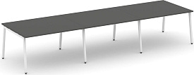 Стол переговорный Style Project SN-4A.SPRG-054.3 Антрацит / Белый Стол переговорный Style Project SN-4A.SPRG-054.3 Антрацит / Белый