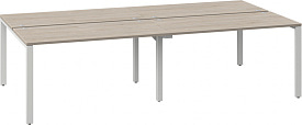 Стол рабочий BENCH 240x145 на 4 места П-образные опоры сечение 60x30_sale Дуб светлый Стол рабочий BENCH 240x145 на 4 места П-образные опоры сечение 60x30_sale Дуб светлый