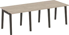 Стол переговорный Onix Wood OW.PRG-3.0 Дуб Аттик/Дуб темный Стол переговорный Onix Wood OW.PRG-3.0 Дуб Аттик/Дуб темный