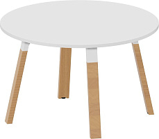 Круглый стол для совещаний Artwood AWMR120 Белый/Бук Круглый стол для совещаний Artwood AWMR120 Белый/Бук