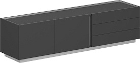 Тумба опорная правая Oliver OL-20-13.OS.OS.OS.R Оникс серый Тумба опорная правая Oliver OL-20-13.OS.OS.OS.R Оникс серый