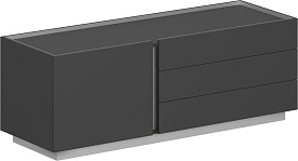 Тумба опорная правая Oliver OL-20-12.OS.OS.OS.R Оникс серый Тумба опорная правая Oliver OL-20-12.OS.OS.OS.R Оникс серый